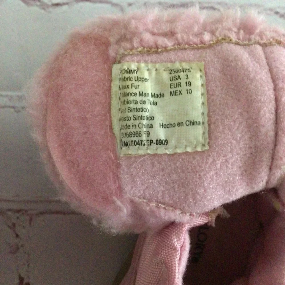 Faded Glory Pink Pommy Faux Fur Winter Boots - Size 3